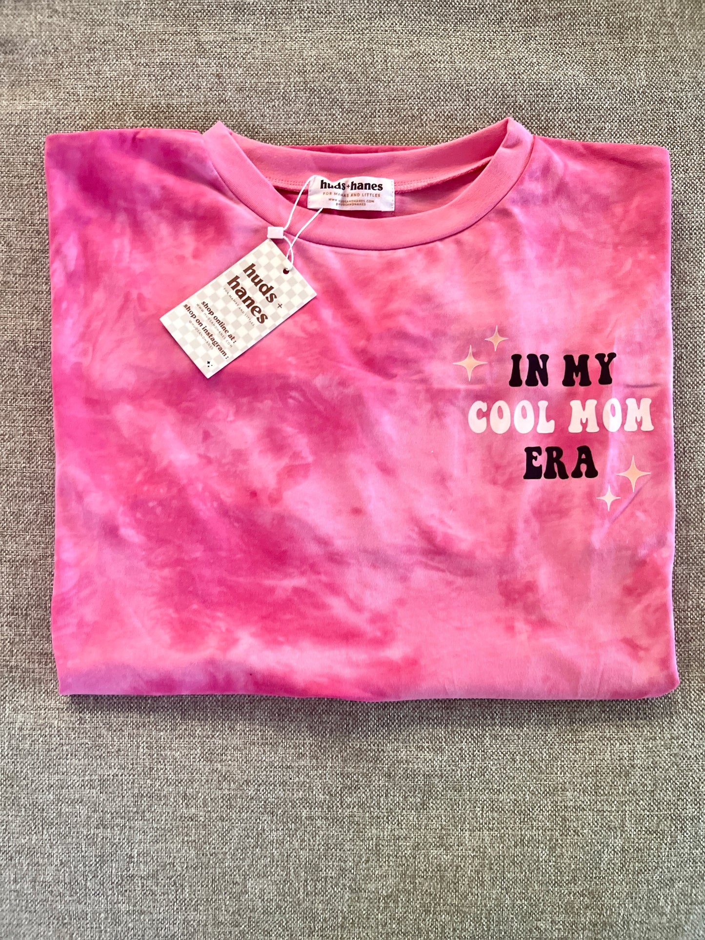 ‘In My Cool Mom Era’ Oversized Puff Print Tee