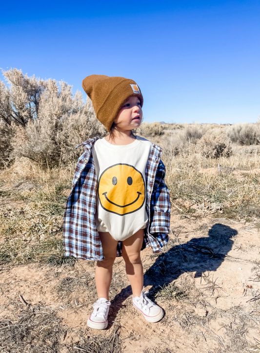 Smiley Face Bubble Romper