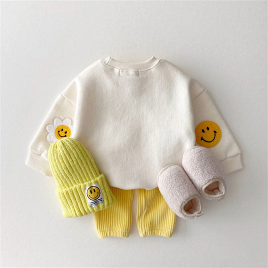 Sunshine Elbow Patch Crewneck