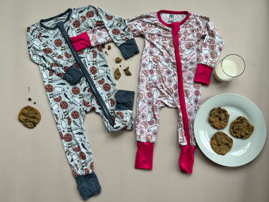 Bamboo Pajama | Pink Christmas Cookies