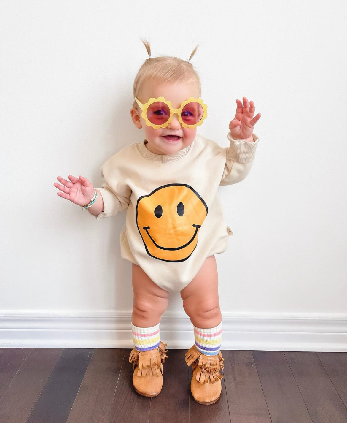 Smiley Face Bubble Romper