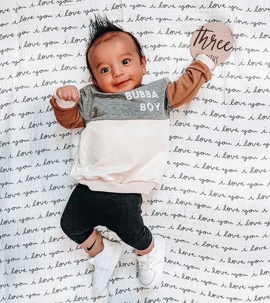 Color Block Terry Sweatshirt | Bubba Boy