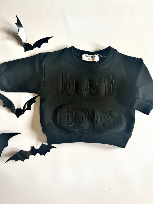 BEST BOOS Embossed Crewneck Sweatshirt