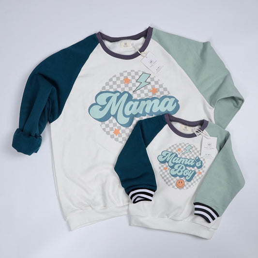 Groovy Varsity Sweater | Mama