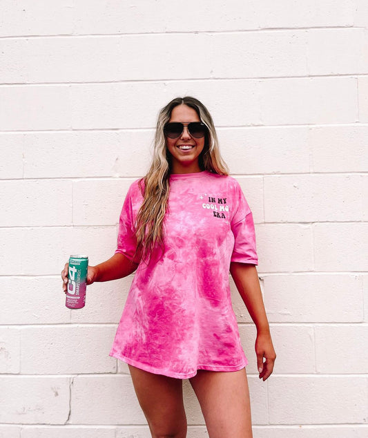 ‘In My Cool Mom Era’ Oversized Puff Print Tee