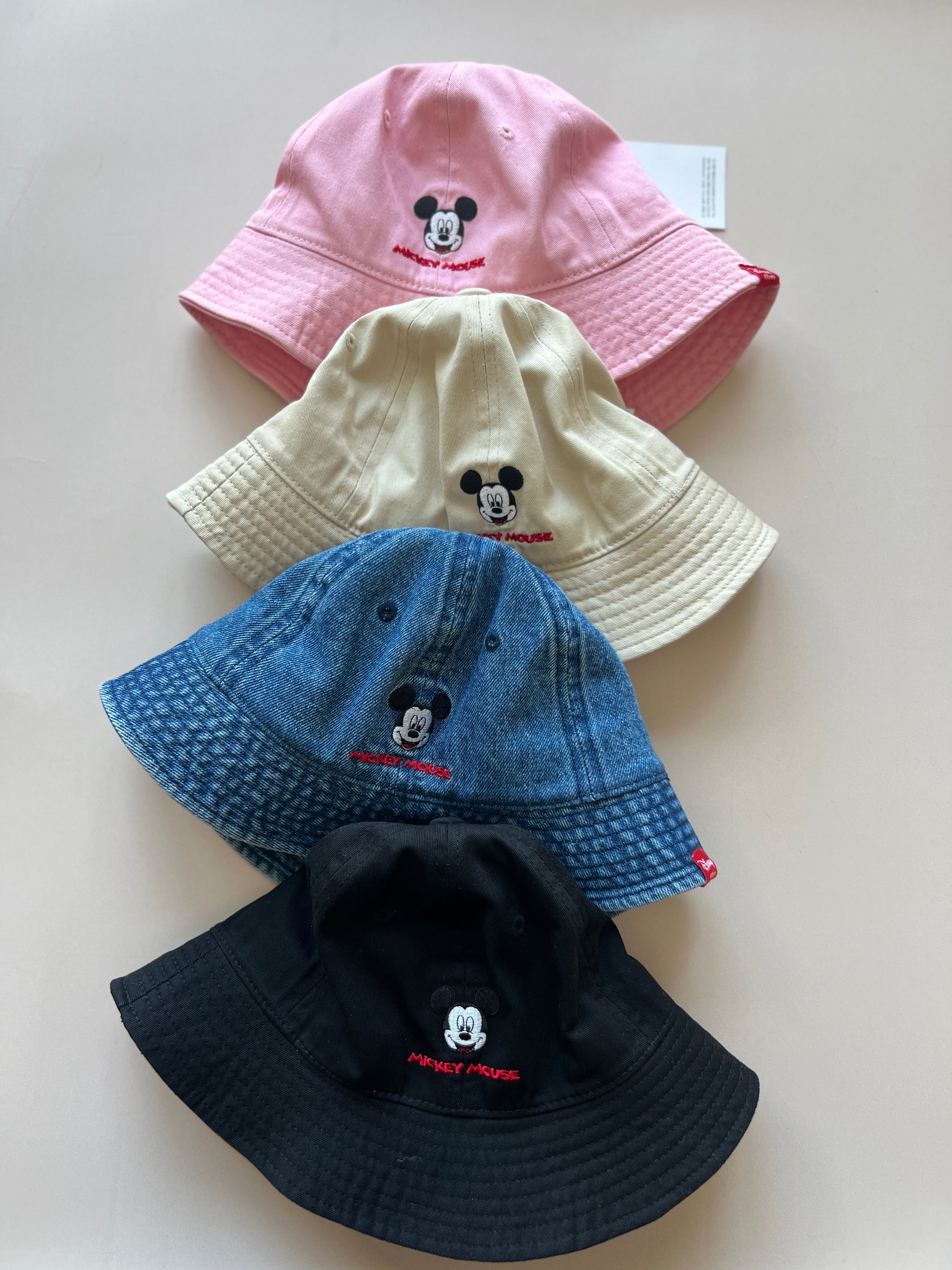 Disney Mickey Mouse baby toddler bucket hats in four colors 