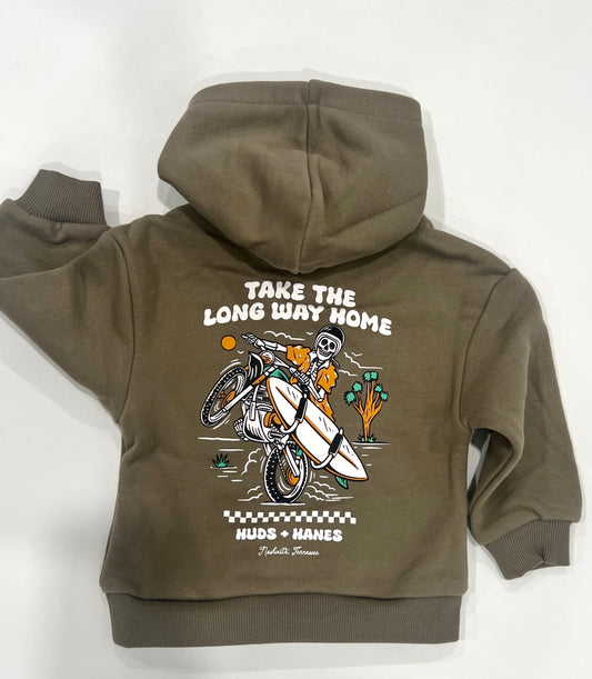 "Long Way Home" Surfer Hoodie Sweatshirt