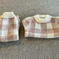 Knit Plaid Sweater Set
