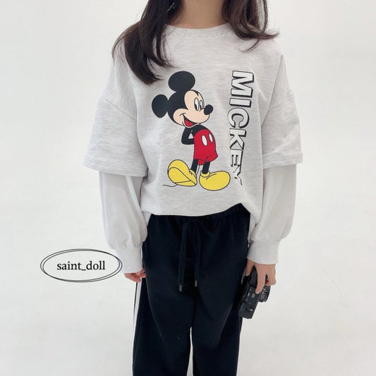 Overlap Mickey Sweatshirt