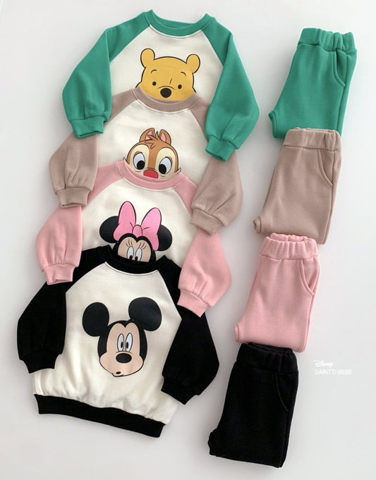 Disney Character Raglan Sweat Set