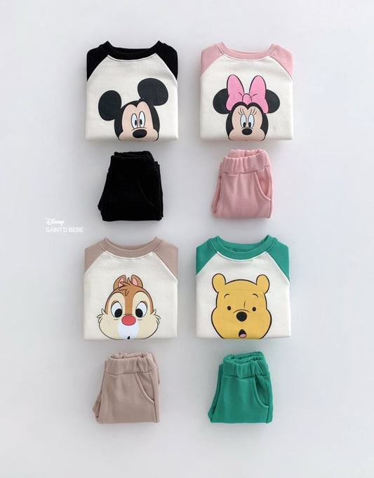 Disney Character Raglan Sweat Set