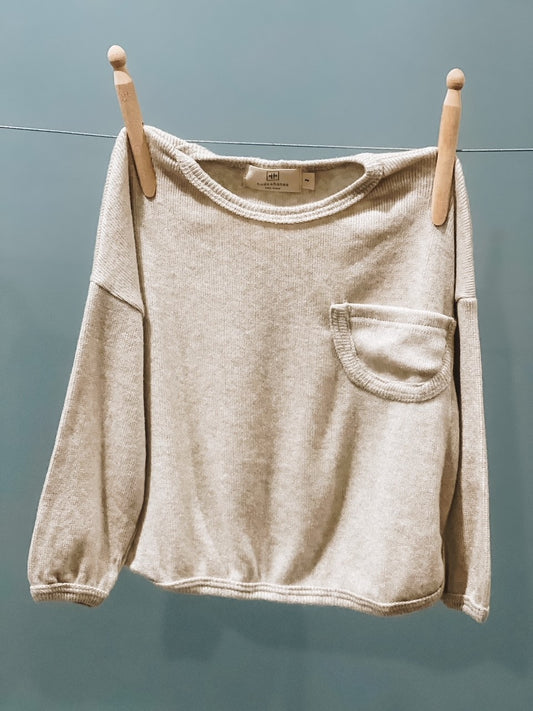 Pocketed Slouchy Top