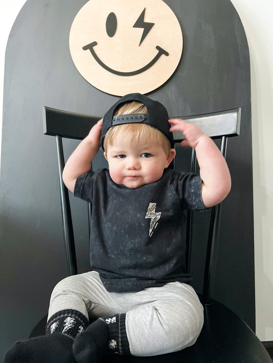 Rad Little Dude⚡Acid Wash Tee