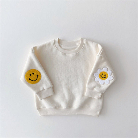Sunshine Elbow Patch Crewneck