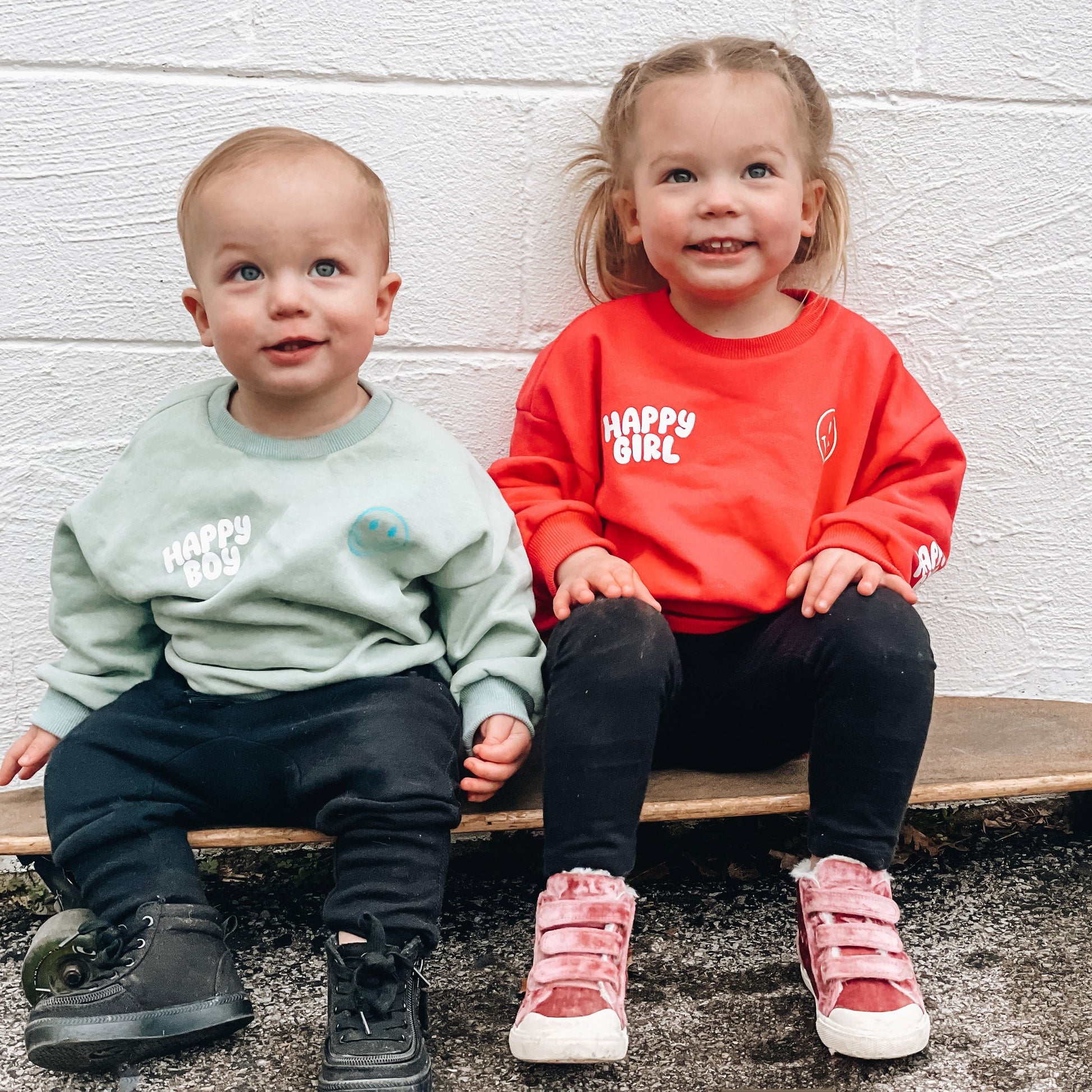 Smiley Fleece Sweater | Happy Boy – Huds + Hanes LLC