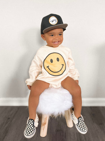 Smiley Face Bubble Romper