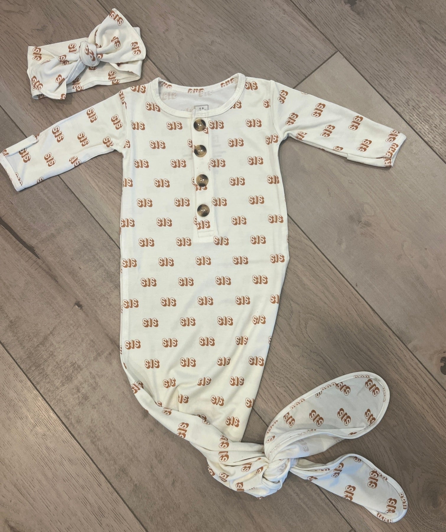 SIS / BRO Bamboo Newborn Gown Sets – Huds + Hanes LLC