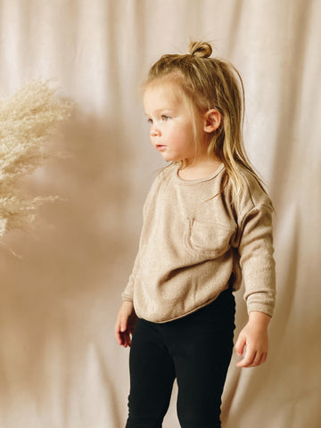 Pocketed Slouchy Top