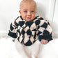 Diamond Checkered Teddy Cardigan