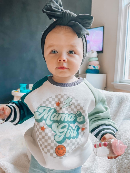 Groovy Varsity Sweater | Mama’s Girl